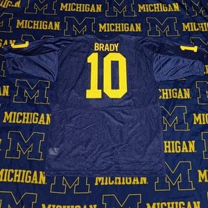1999 Tom Brady Vintage Nike Michigan Wolverines Authentic Jersey 90s